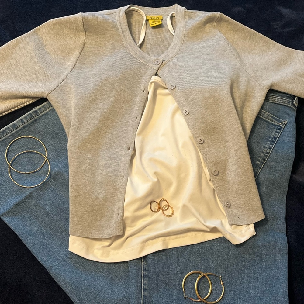 Cute Gray Cardigan